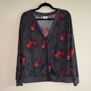 LuLaRoe Cheryl Cardigan Floral Small